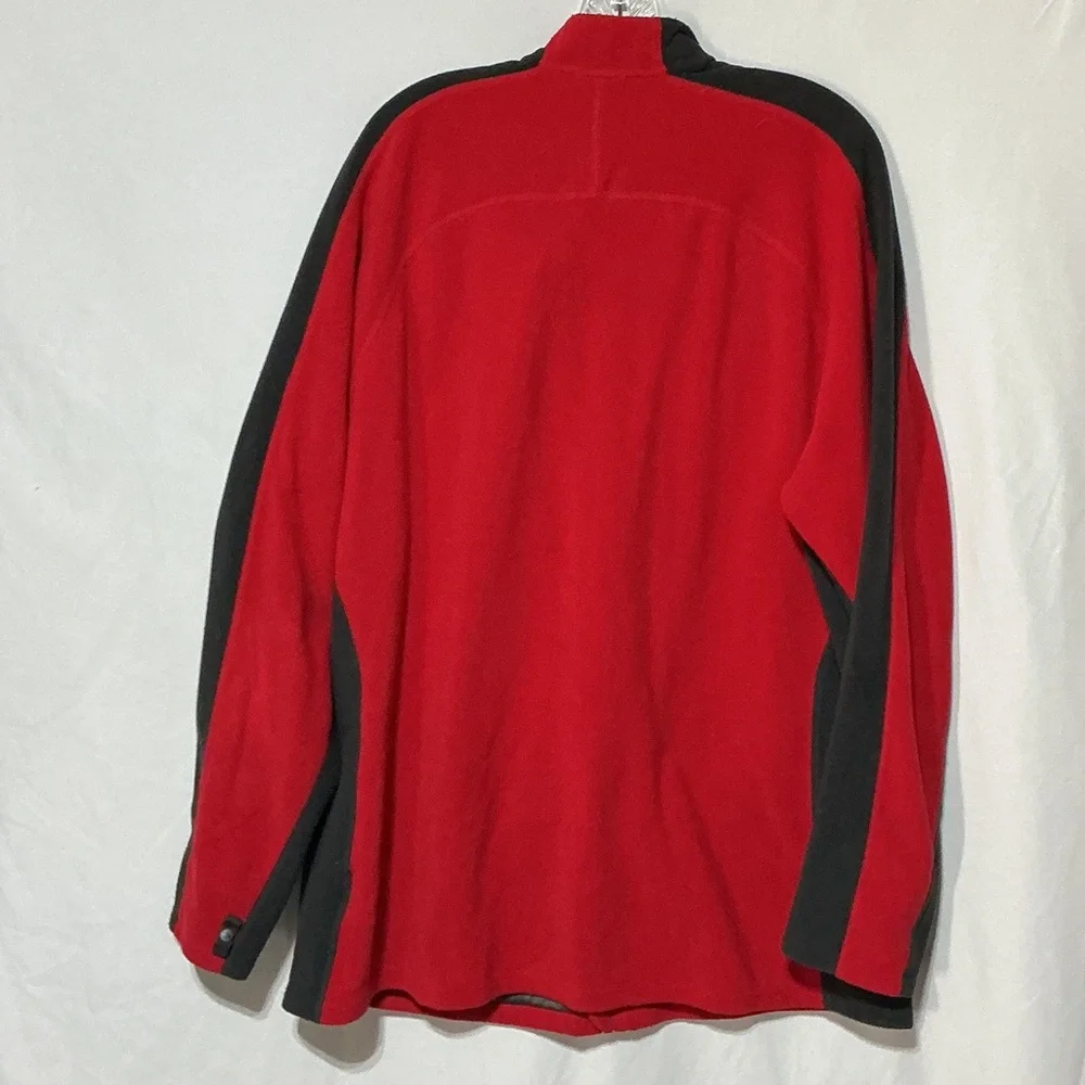 The North Face Men's Red Full Zip Fleece Jacket Sz XXL